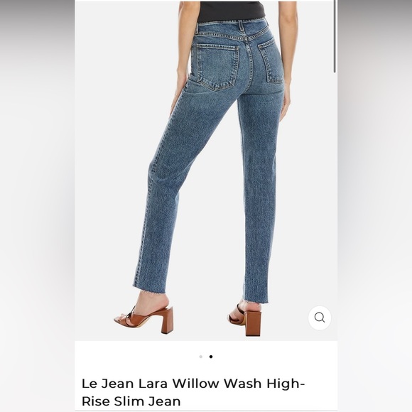 Le Jean Lara Willow Wash High-Rise Slim Jean - Picture 6 of 13